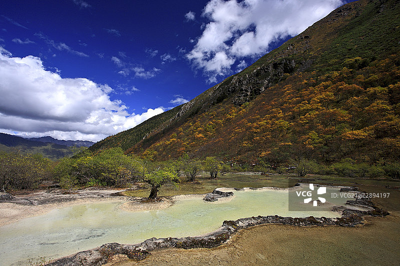 四川黄龙风景区图片素材