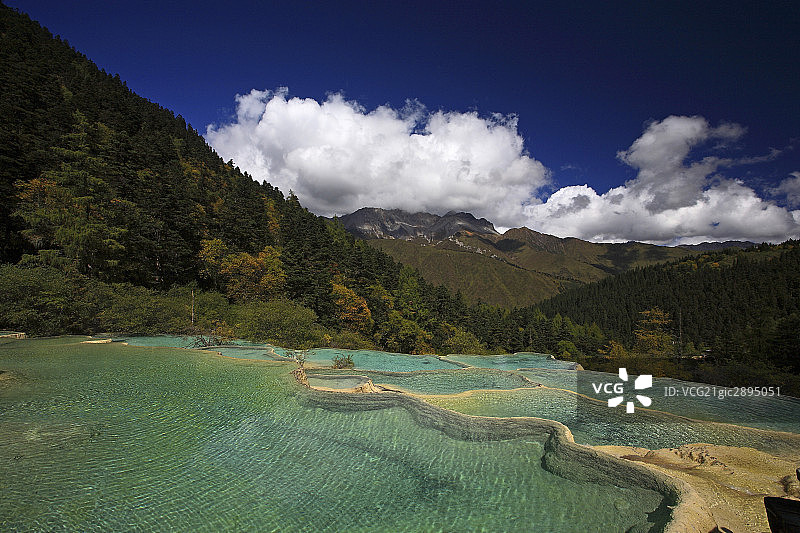 四川黄龙风景区图片素材