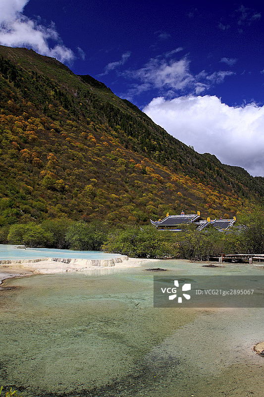 四川黄龙风景区图片素材