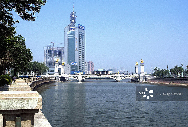 天津海河风景图片素材