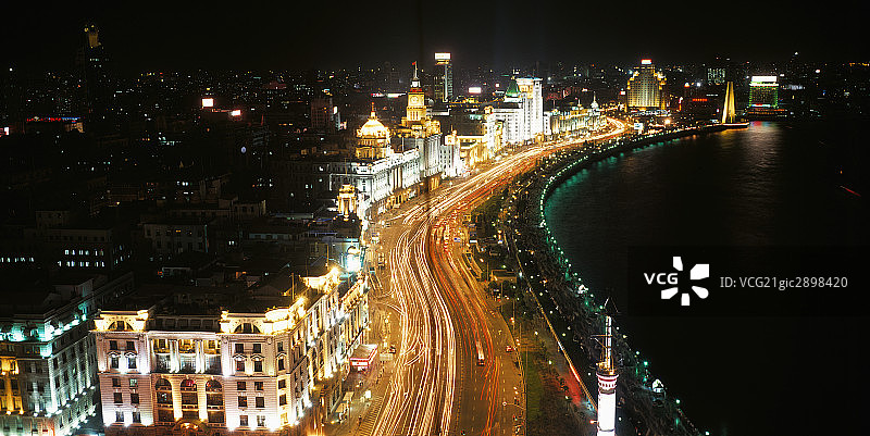 上海城市夜景图片素材