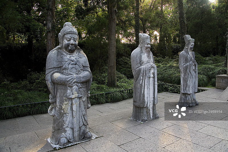 浙江杭州西湖岳飞庙图片素材