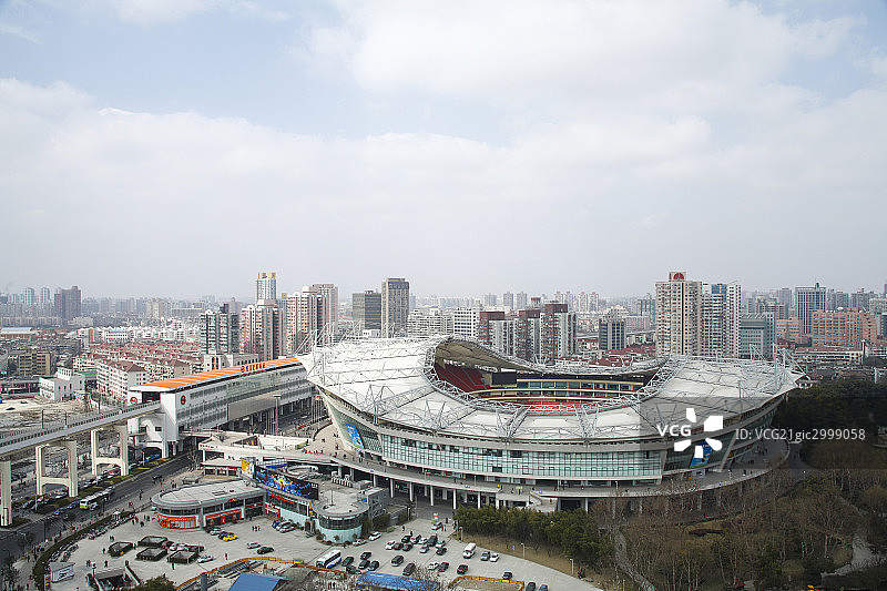 上海虹口体育场图片素材