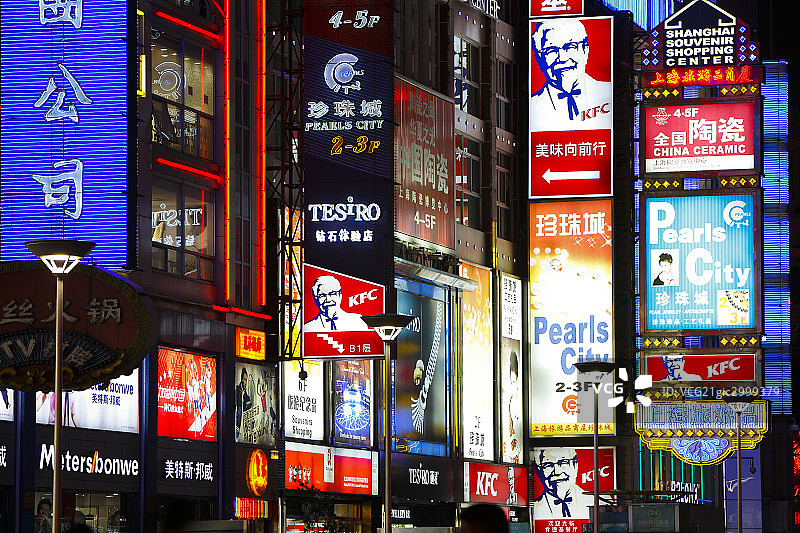 上海南京路图片素材