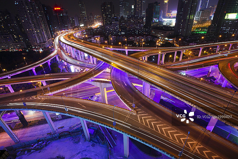 上海高架路图片素材