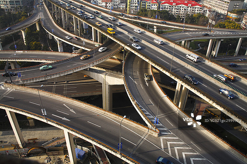 上海高架路图片素材