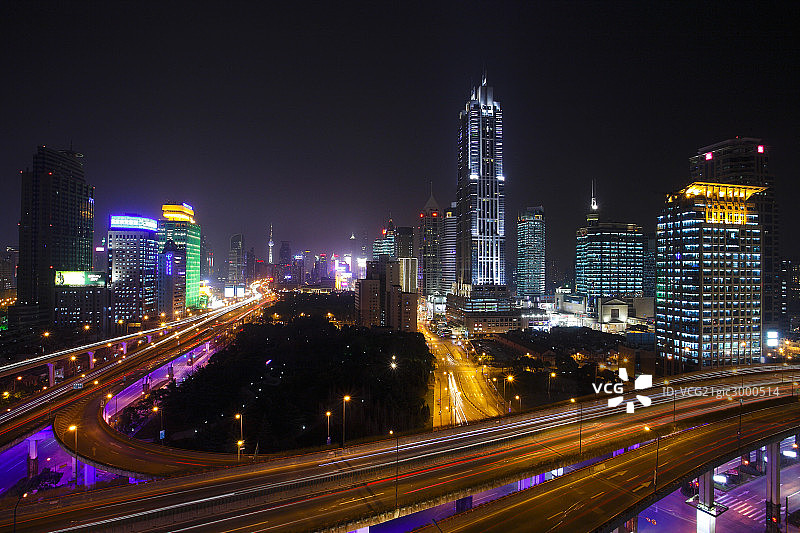 上海高架路s图片素材