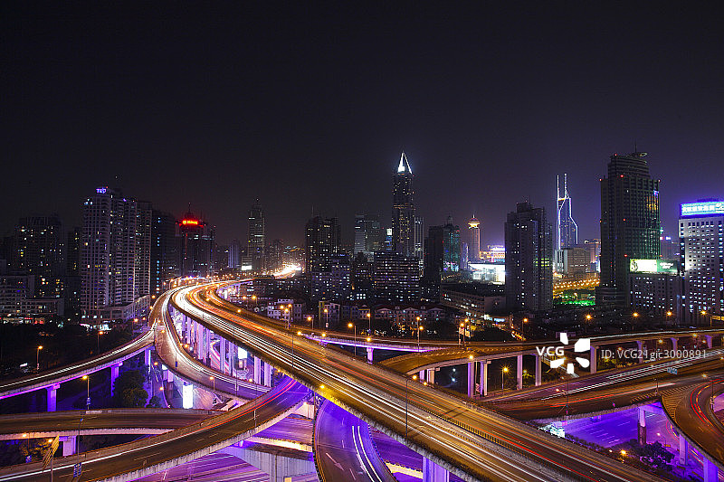 上海高架路图片素材