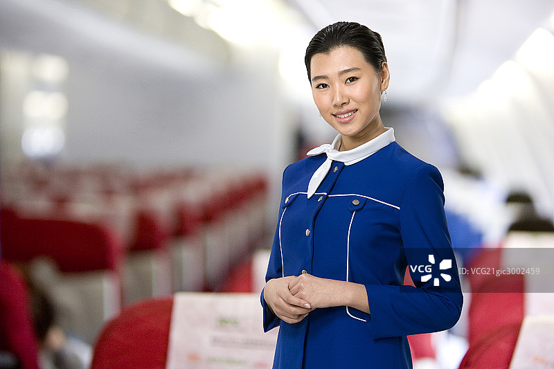 微笑的空乘人员图片素材