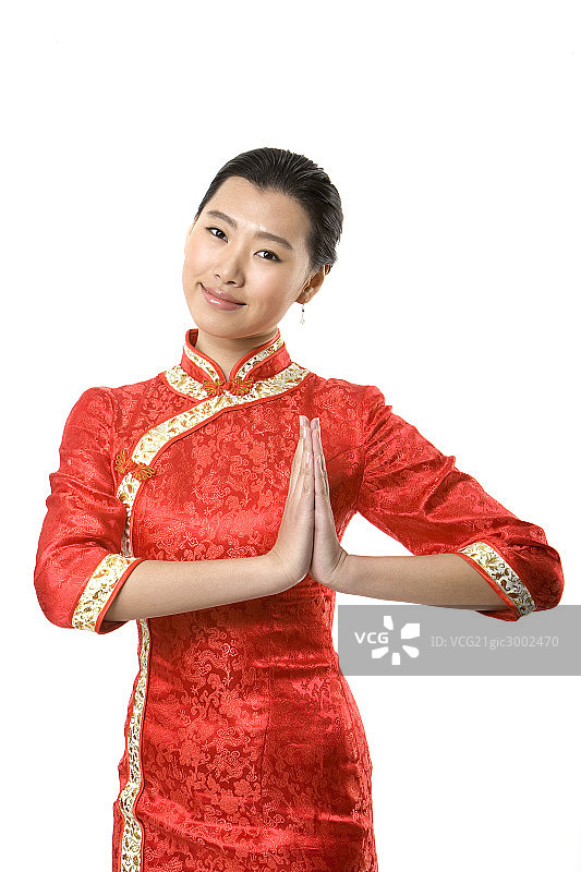 微笑的服务员图片素材