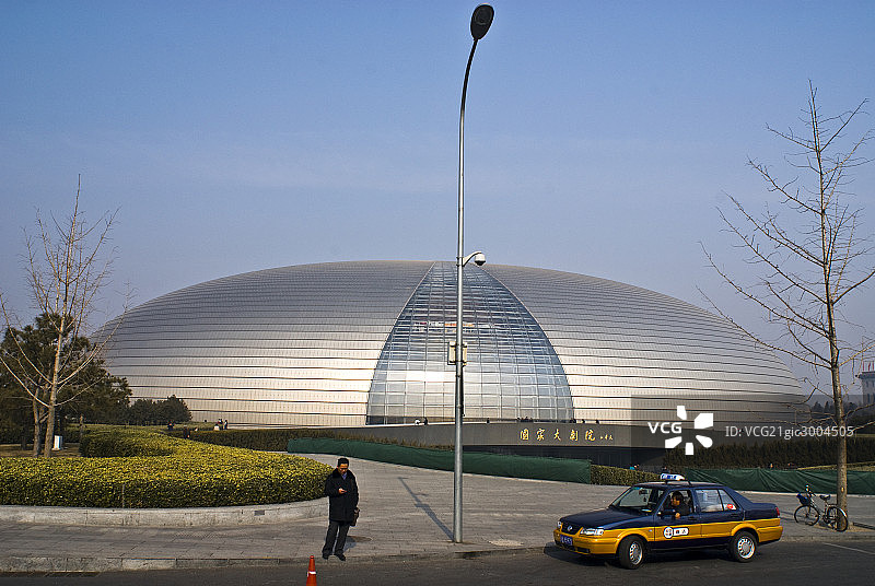 中国,北京,国家大剧院图片素材