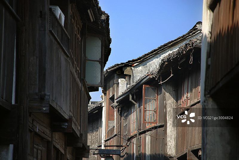 中国,浙江乌镇小镇建筑图片素材