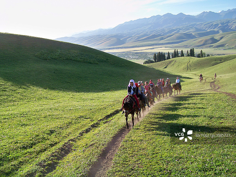 新疆维吾尔自治区,那拉提图片素材