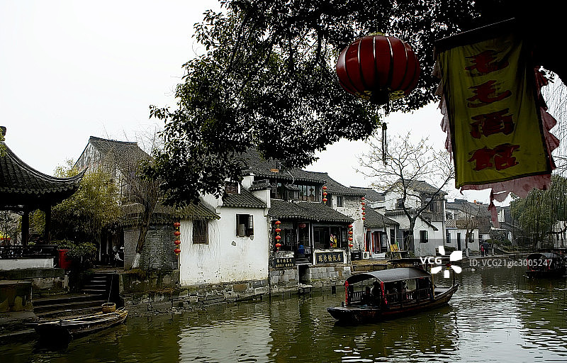 西塘古镇,船图片素材