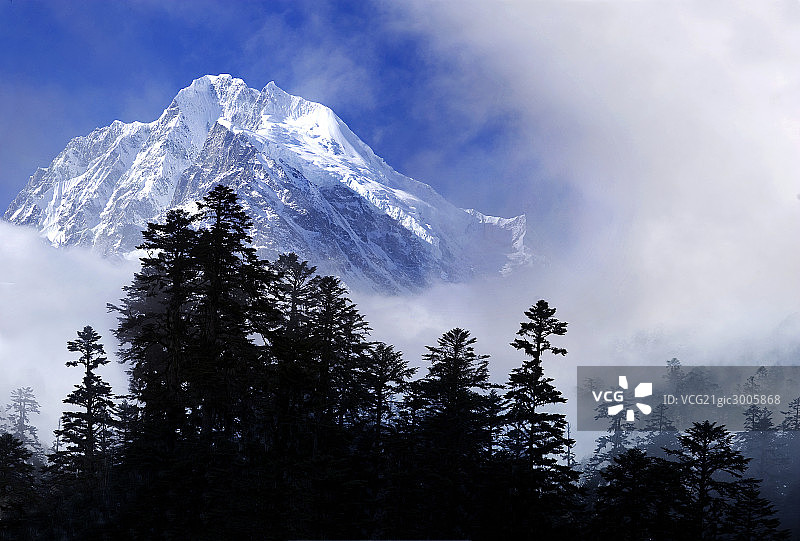海螺沟风光图片素材