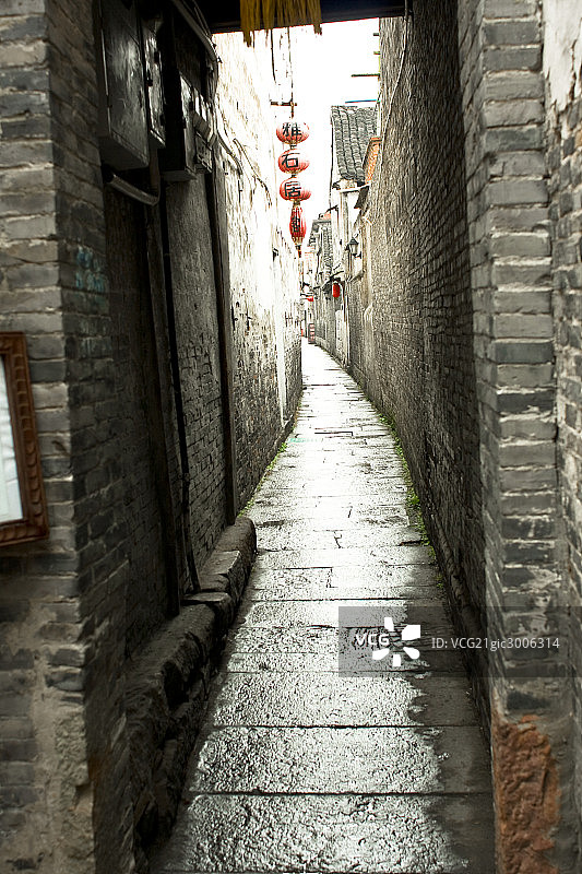 浙江,西塘,小巷图片素材