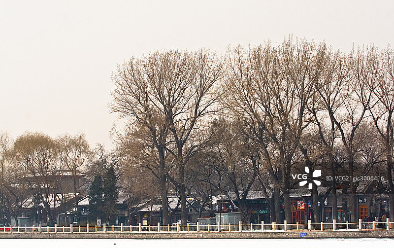 冬季的后海雪景图片素材