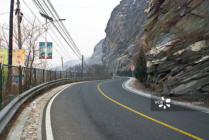 密云,黑龙潭,盘山路图片素材