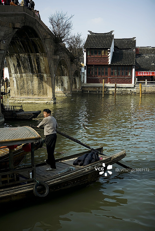 朱家角,小桥流水图片素材