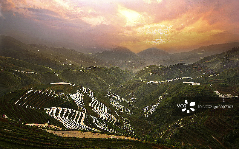 龙胜龙脊梯田图片素材