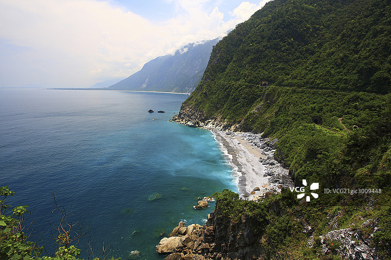 台湾花莲海岸风光,八大奇景清水断崖图片素材