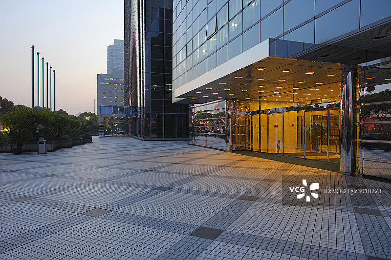 办公建筑入口场景图片素材