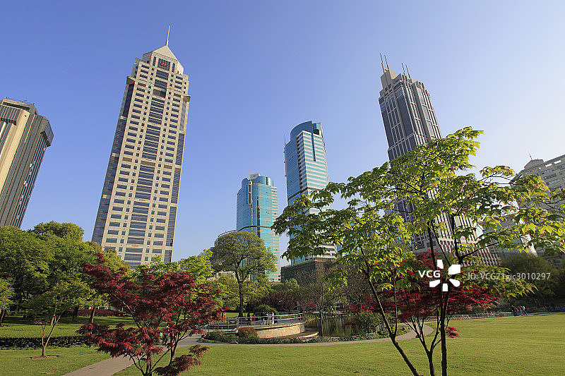 上海城市绿化景观图片素材