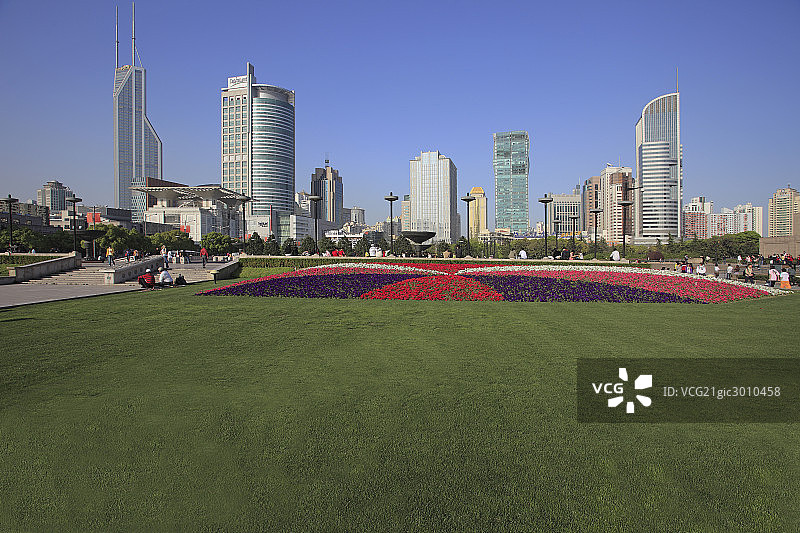 上海人民广场建筑图片素材