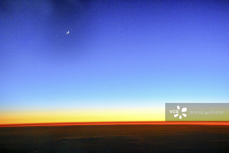 天空,新月图片素材