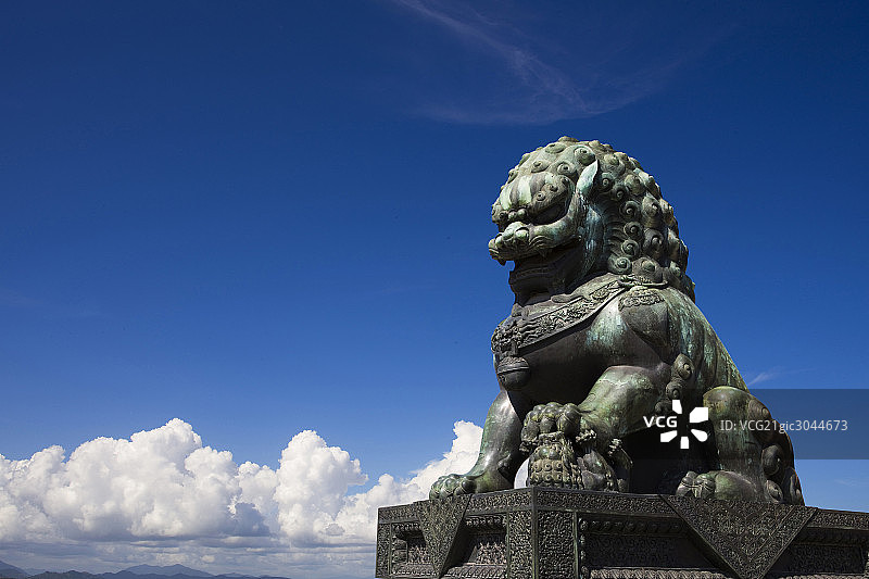 故宫铜狮图片素材