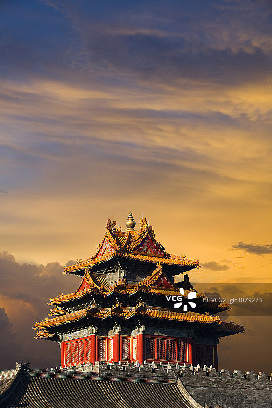 北京故宫角楼图片素材