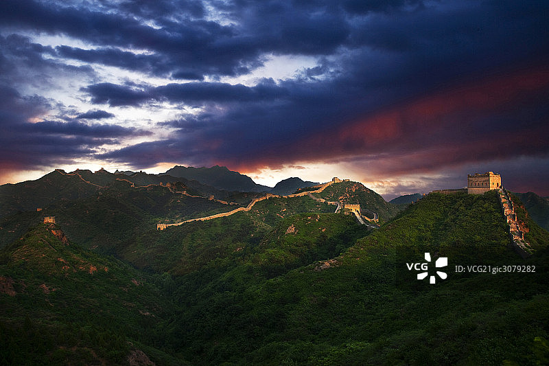 河北金山岭长城图片素材