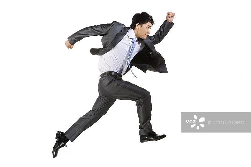 奔跑的商务男士图片素材