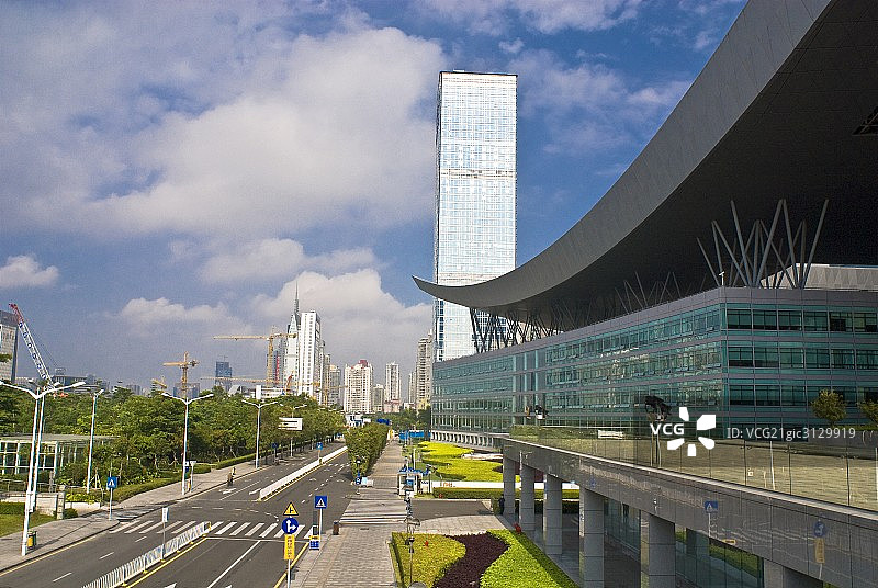 中国,深圳,市民中心图片素材
