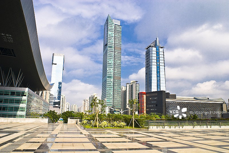 中国,深圳,市民中心图片素材