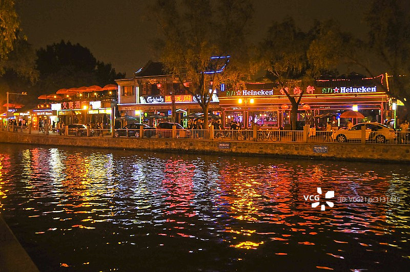 中国北京夜景图片素材