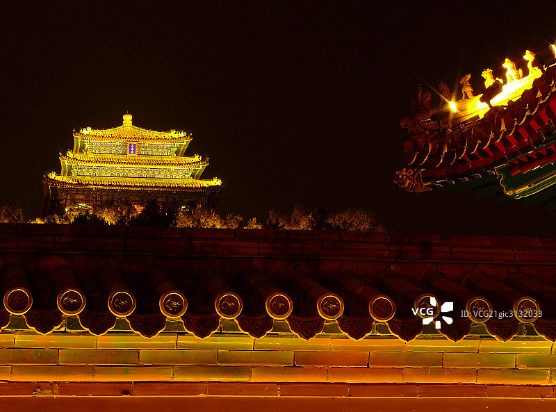 北京夜景图片素材