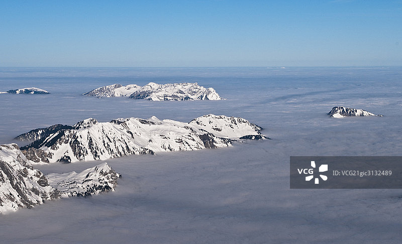 瑞士,天使堡雪山图片素材