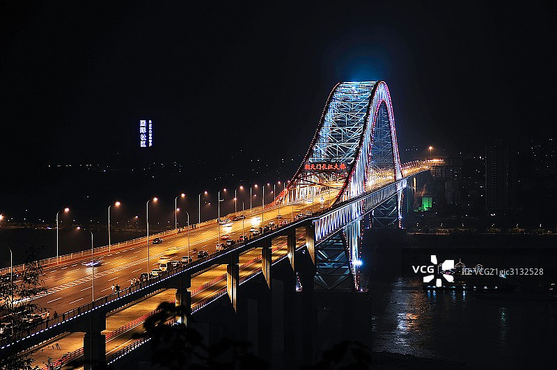 中国，四川，重庆，朝天门长江大桥图片素材