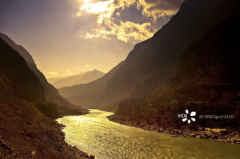 中国四川金口河大峡谷图片素材