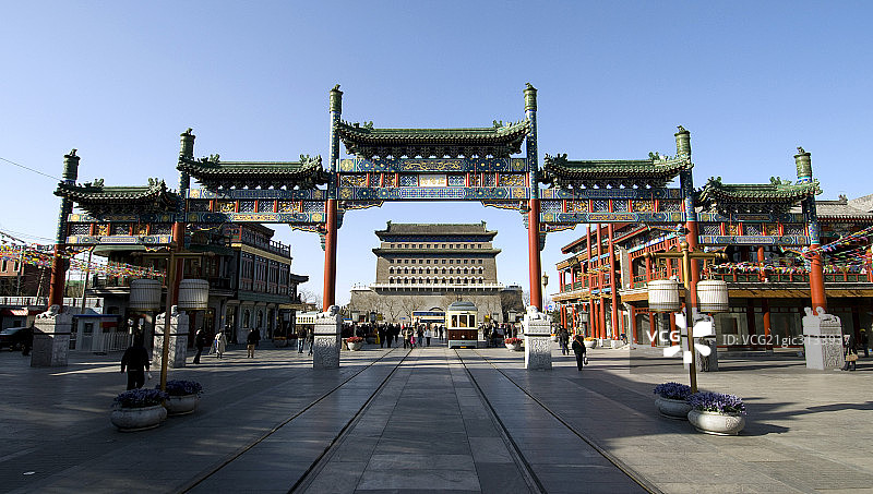 北京前门大街图片素材