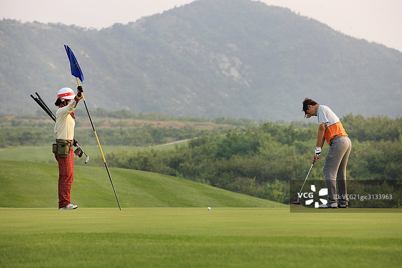 高尔夫球运动图片素材