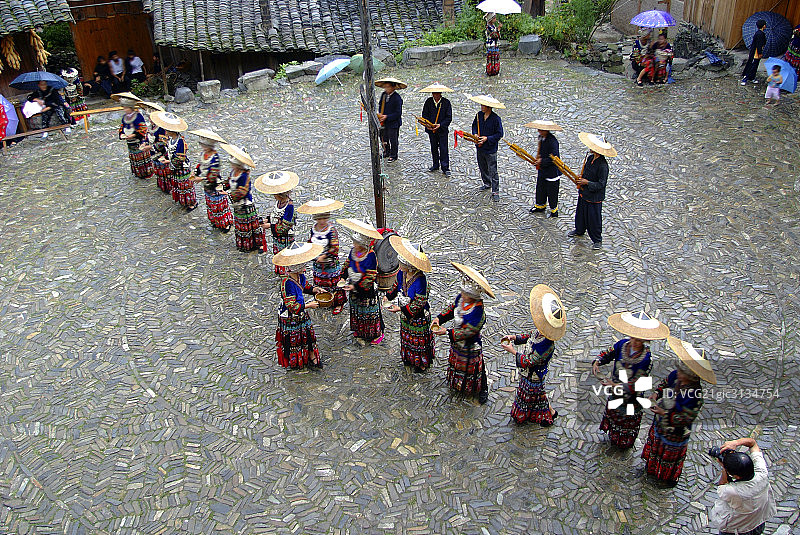 贵州凯里朗德苗寨少数民族生活图片素材