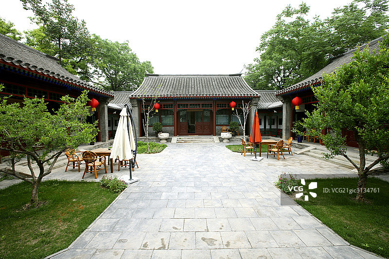 北京四合院建筑图片素材