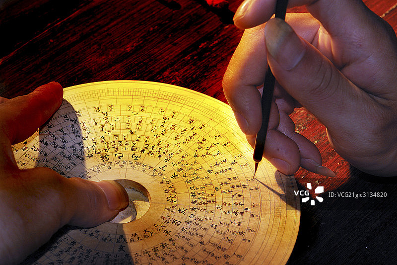手艺人万安罗盘制作图片素材