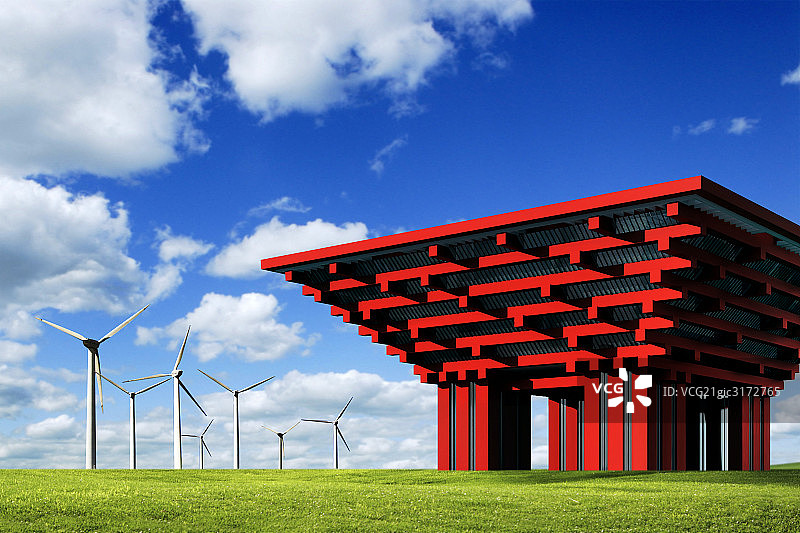 上海世界博览会插画图片素材