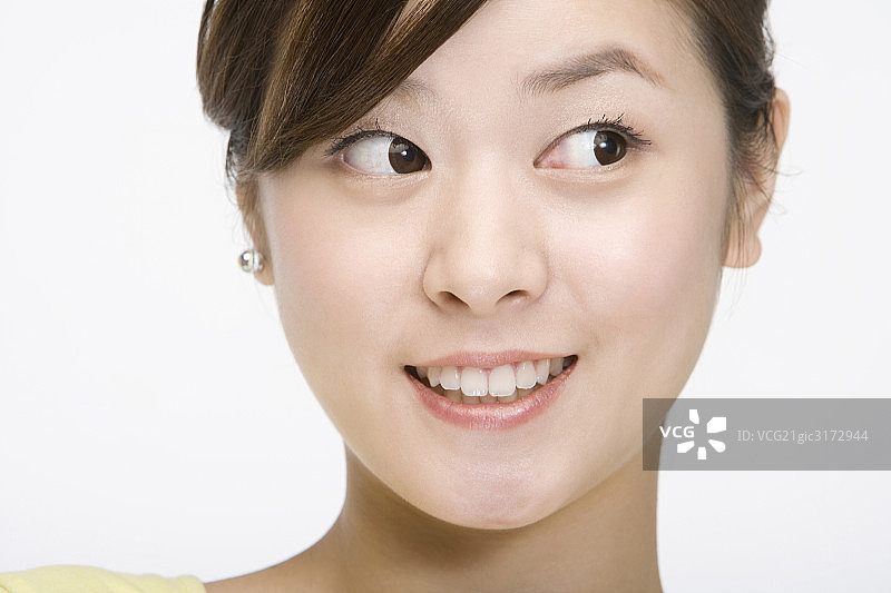 年轻女孩肖像图片素材