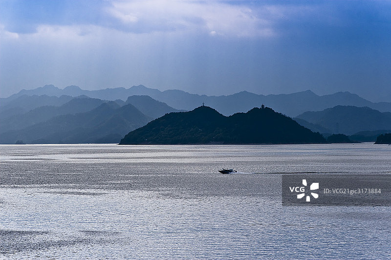 杭州千岛湖自然风光图片素材