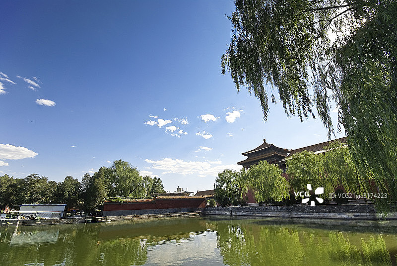 北京故宫护城河图片素材