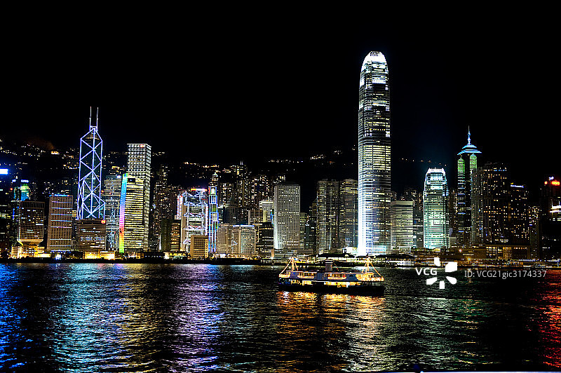 香港夜景图片素材